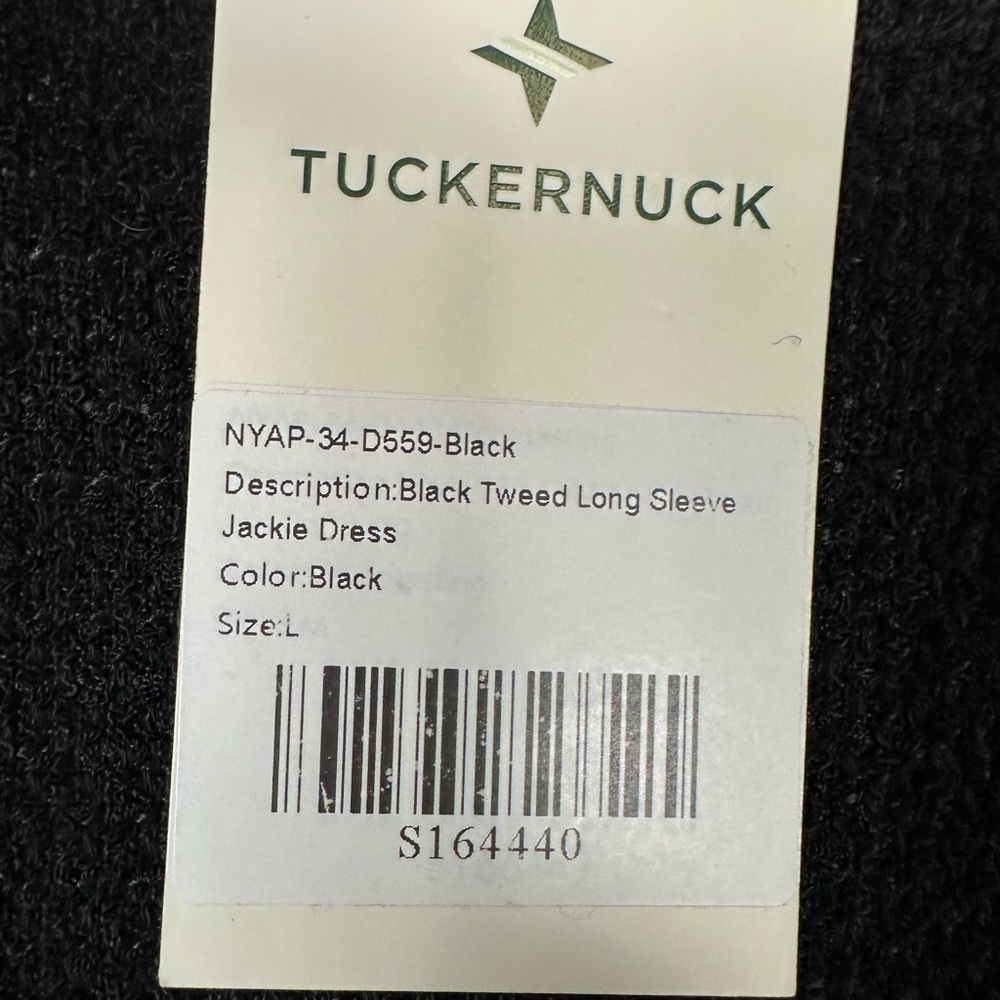TUCKERNUCK
Black Tweed Long Sleeve Jackie Dress - Picture 10 of 13
